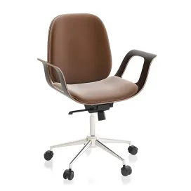 Patron walnut office chair